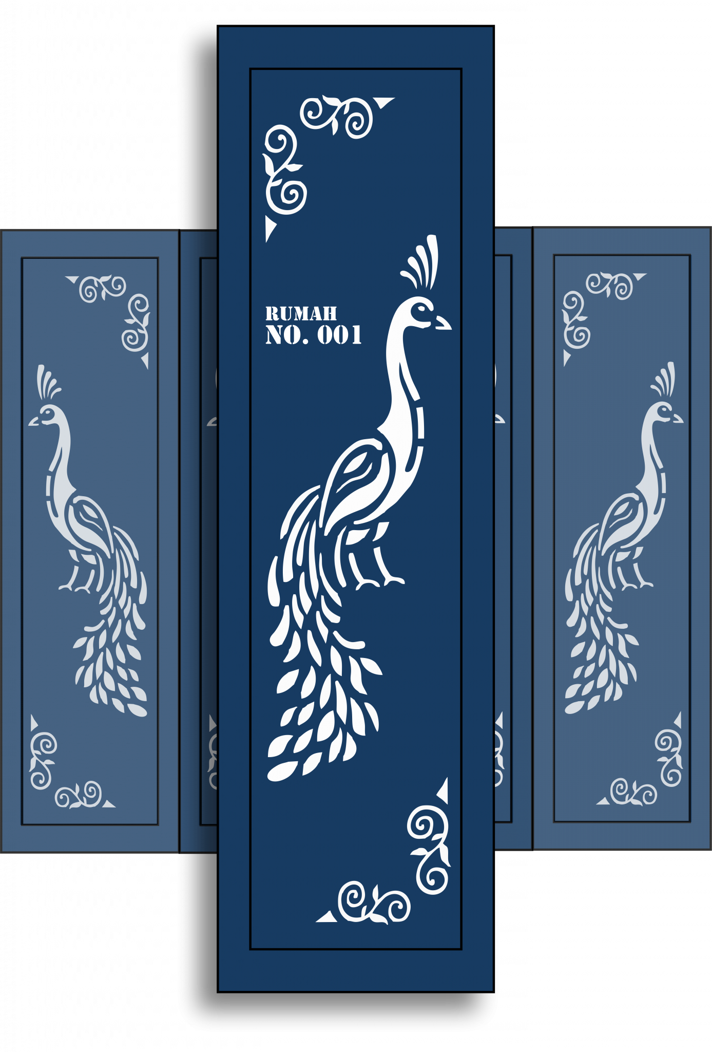 Pintu Garasi Besi Laser Cutting