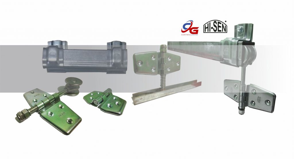 rel pintu garasi dorong tikung dan lipat