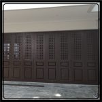 Pintu Garasi besi dorong tikung