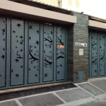 pintu garasi besi cutting laser